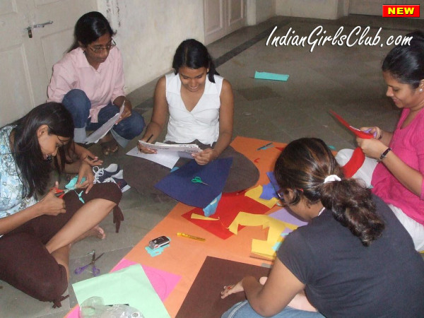 desi babes painting