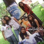 desi college girls painting