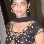 South Indian Girl in Black Chudidhar