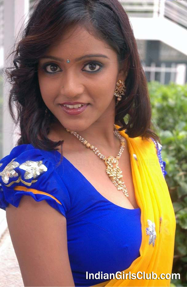 Half Saree Sex Video - Dhavani Girl in Yellow Half Saree Blue Blouse - Indian Girls Club