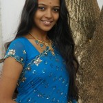 South Indian Village Girl From Thittakudi in Blue Saree