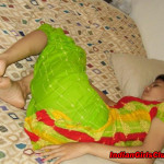 sleeping on bed indian girl