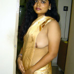 indian aunty without blouse