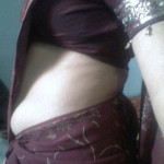 sexy saree side view