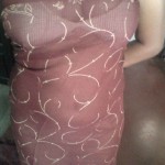 transparent saree navel