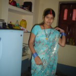 cute real life indian aunty saree