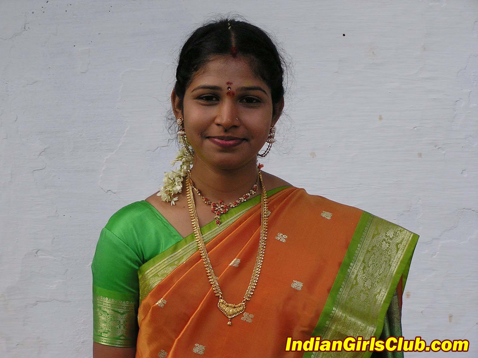 Newly Wed Tamil Girl in Silk Saree