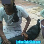 My Apartment Girl Nithya & me in the Terrace
