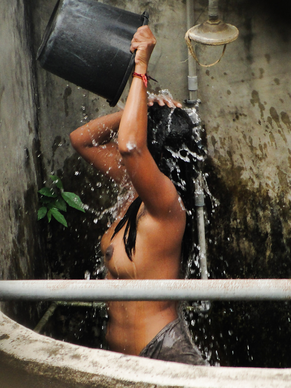 Indian Wife Voyeur Shower Porn Photo