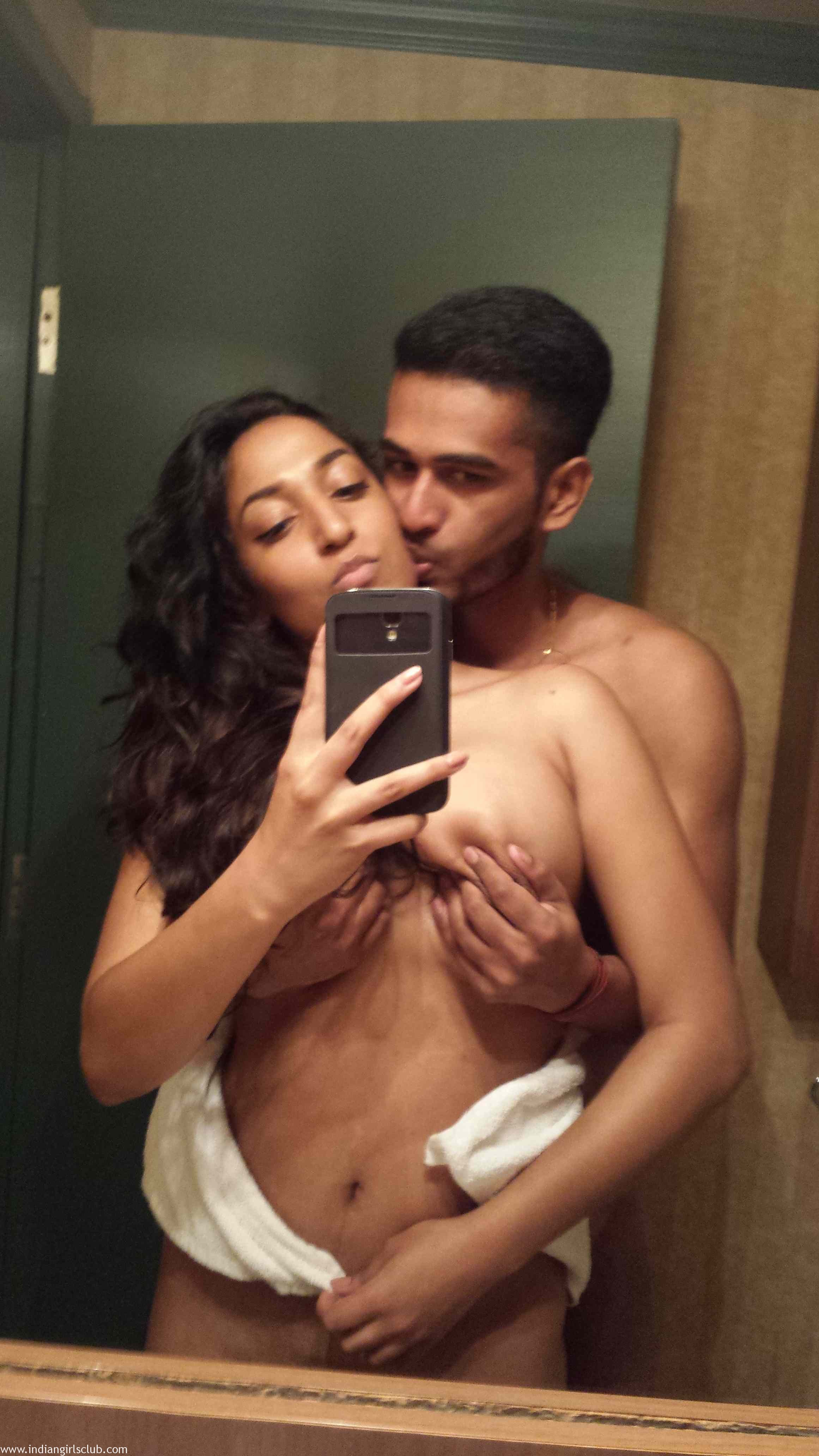 Loving Indian Couple Sex Filmed Inside Bathroom photo