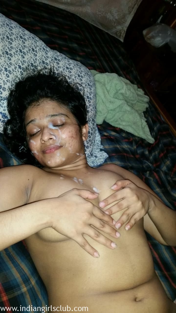 Hot Desi Indian Wife Sex Taking Cumshot On Face image