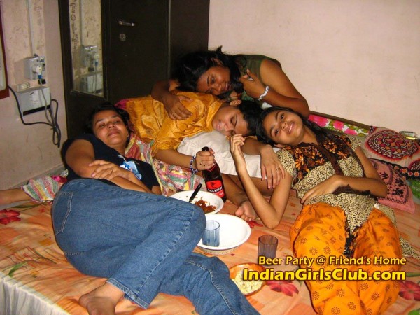indian girls beer party