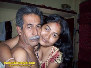 young lady with old man