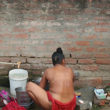 Indian Sex Photos Of Village Aunty Taking Shower In River