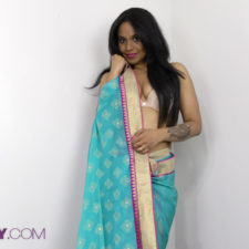 Horny Lily Indian Porn Star Filmed Naked Wearing Sari
