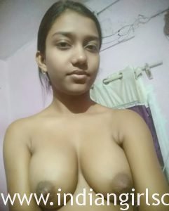 Desi College Girl Nikita Dark Big Brown Boobs