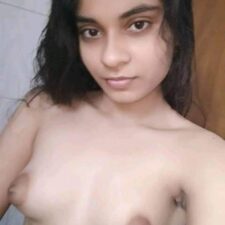 Slim Sexy Young Indian Wife Showing Natural Tits