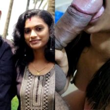 Dark Skin Real Tamil Hot Wife Giving Blowjob