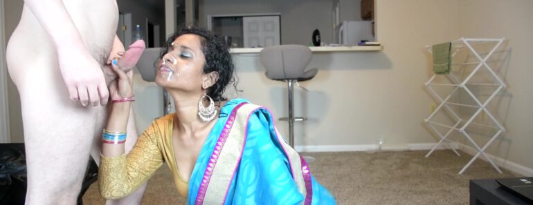 Horny Lily Indian Hot Pornstar Giving Blowjob Taking Cum On Face