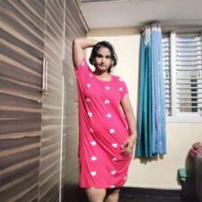 Natural Tits Tamil Aunty In Pink Lingerie Striptease