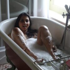 Indian Wife In Bath Tub Fingering Pussy