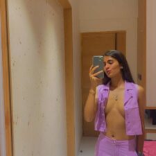 Skinny Indian College Girl Taking Her Nude Seflie